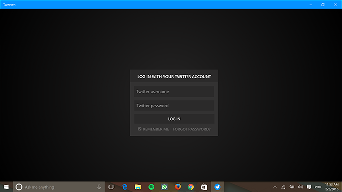 Tweeten exige que usuário faça login com conta do Twitter antes de continuar (Foto: Reprodução/Elson de Souza)