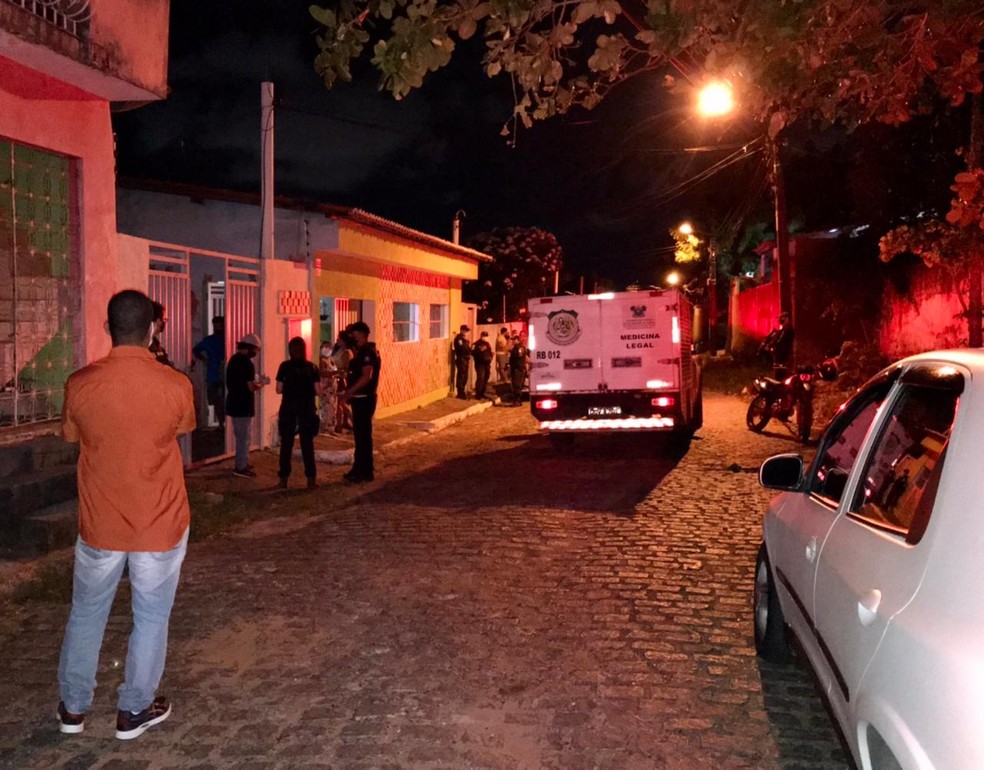 Crime aconteceu no bairro Nordeste, zona Oeste de Natal — Foto: Ayrton Freire / Intertv Cabugi