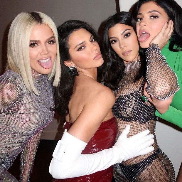 Khloé, Kendall, Kourtney e Kylie (Foto: Reprodução/Instagram)