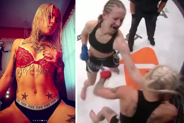 A ex-atriz pornô e hoje lutadora profissional de MMA Rebecca Bryggman foi derrotada em sua estreia como atleta da organização Bellator (Foto: Instagram/Reprodução)