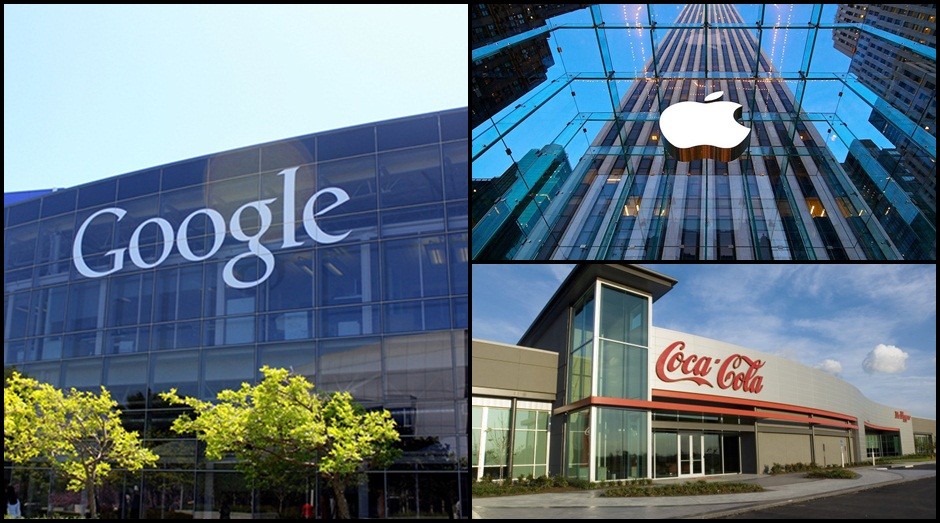 Apple, Google e Coca-Cola: empresas são exemplos de marcas de sucesso (Foto: Reprodução)