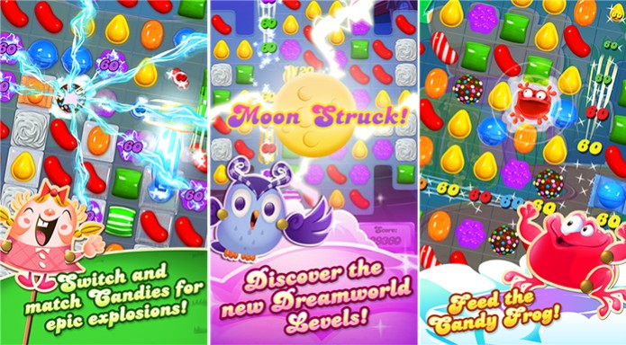 Candy Crush Saga e um viciante puzzle para Windows Phone com centenas de fases e desafios (Foto: Divulgação/Windows Phone Store)