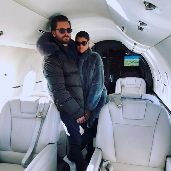 A modelo Sofia Richie com o namorado, o empresário Scott Disick (Foto: Instagram)