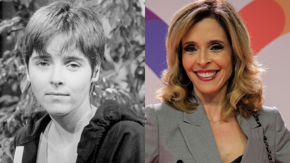 Deborah Evelyn interpretou Flavia, filha de Jorge Moreno (Otávio Augusto). Menina pura e tímida, que sofria com a separação dos pais. — Foto: Acervo Globo/Paulo Belote/Globo