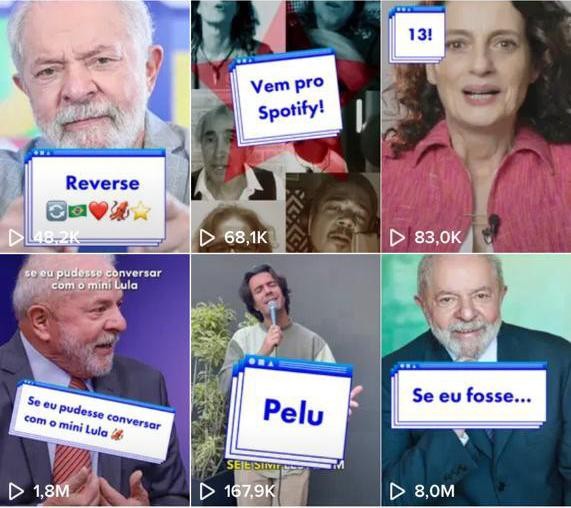 Perfil do ex-presidente Lula no TikTok; candidato aderiu à plataforma apenas três meses antes do primeiro turno (Foto: Reprodução/TikTok)