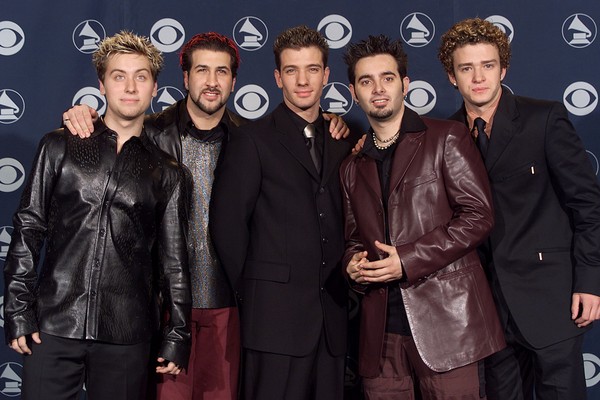 O antigo grupo 'N Sync em seu primeiro Grammy no ano de 2000 (Foto: Getty Images)
