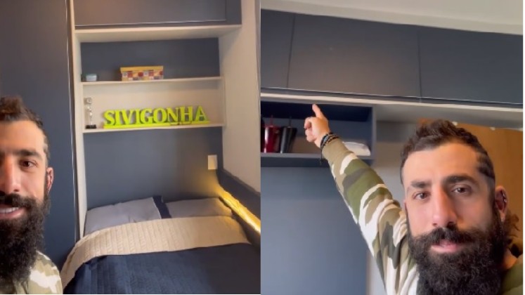Kaysar Dadour mostra novo apartamento da família em Curitiba (Foto: Reprodução/Instagram @kaysar.dadour)