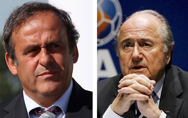 Michel Platini e Joseph Blatter (Foto: Wikimedia Commons e Getty Images)