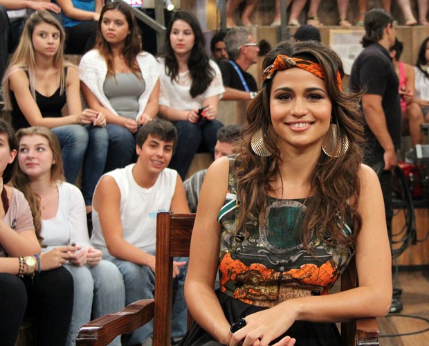 Nanda Costa participa da gravação do Altas Horas deste sábado (Foto: TV Globo/Altas Horas)