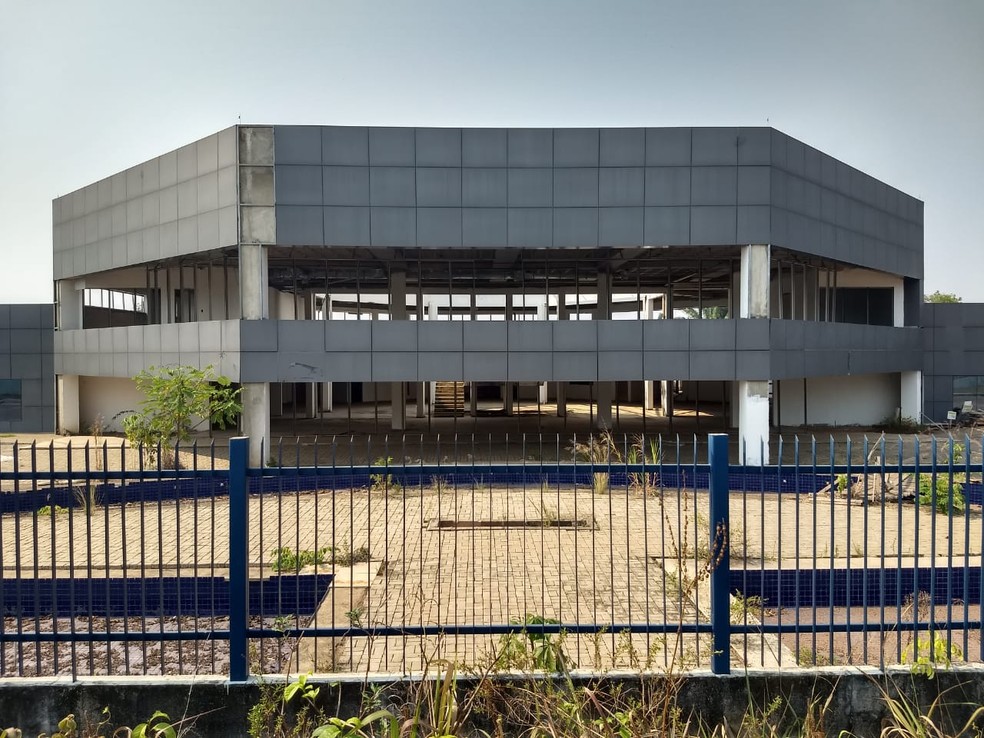Sede em construção da PRF em Rondônia — Foto: Diêgo Holanda/G1