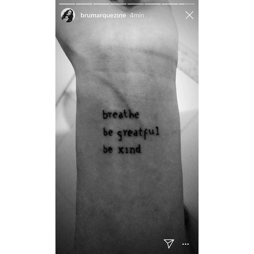 Tatuagem de Bruna Marquezine (Foto: Reprodução / Instagram)