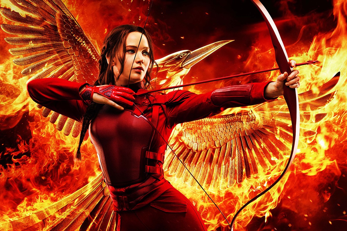 Jennifer Lawrence como Katniss em cartaz de 'Jogos Vorazes: A Esperança - O Final' (Foto: Divulgação)