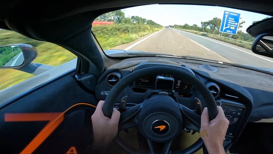 Vídeo: Motorista ultrapassa limite de velocidade do McLaren 765 LT ao atingir 340 km/h
