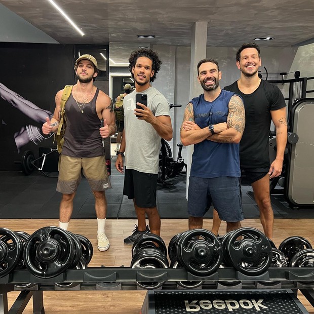 Chay, Zeus, Chico Salgado e João Vicente de Castro (Foto: Reprodução/Instagram)