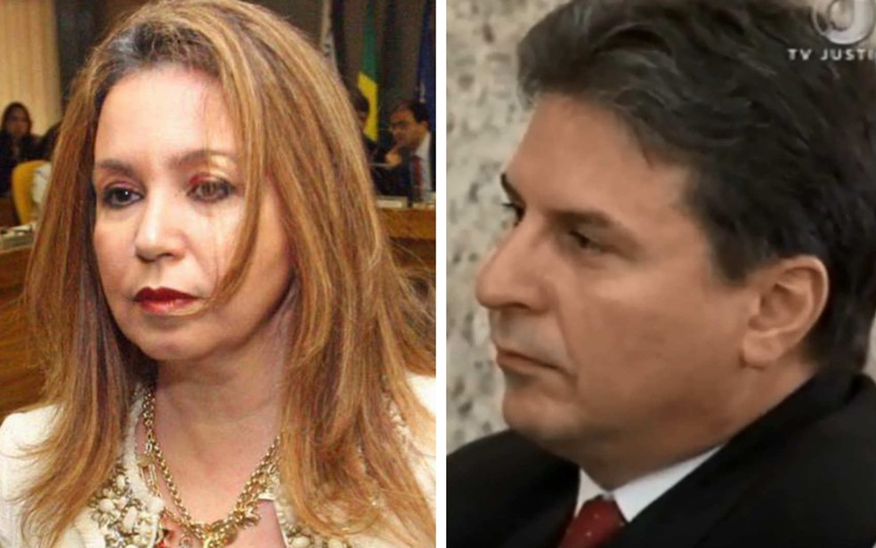 Promotora do MPDFT Deborah Guerner e ex-procurador-geral de Justiça do DF, Leonardo Bandarra — Foto: André Dusek/Estadão Conteúdo e TV Justiça/Reprodução