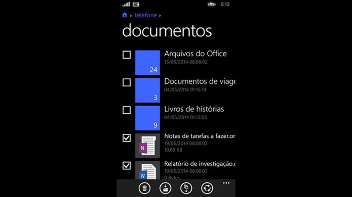 Aplicativo Arquivos é ideal para gerenciar todo o conteúdo do seu smartphone com Windows Phone (Foto: Divulgação)