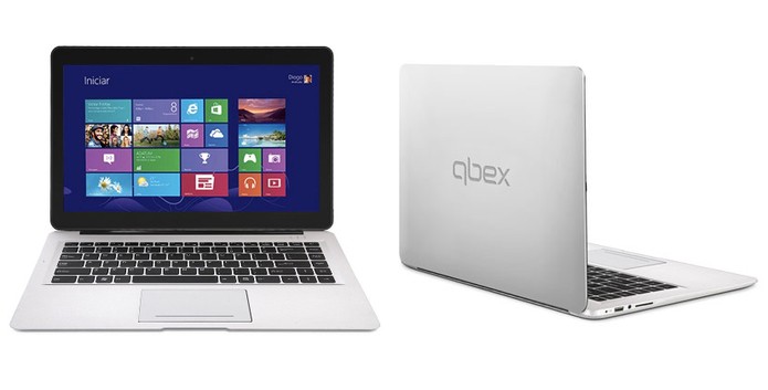 Ultrabook Wbex UX640 vem com tela de 14 polegadas sensível ao toque (Foto: Divulgação/Qbex)