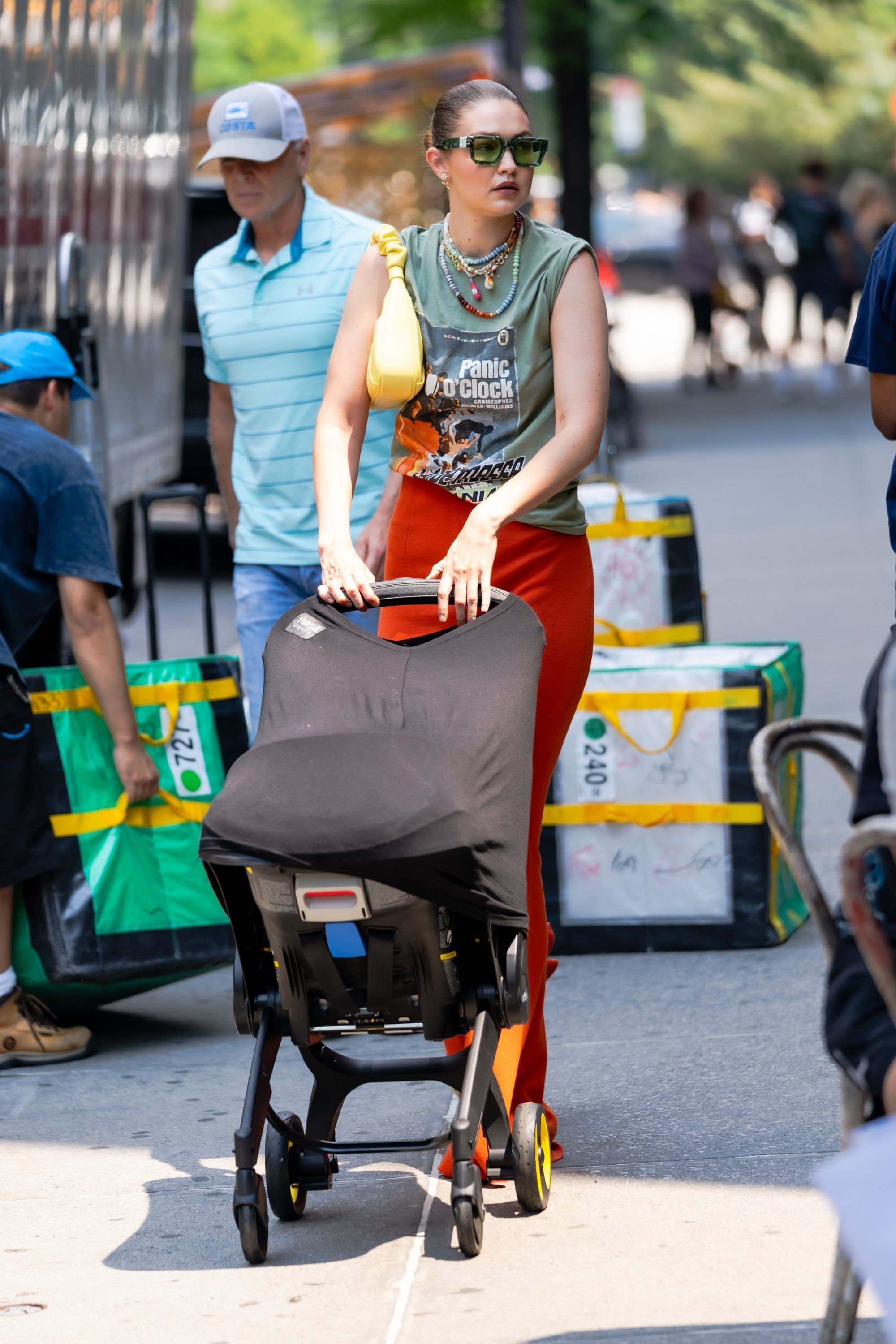 Gigi Hadid com Khai em Nova York (Foto: GC Images/Getty Images)