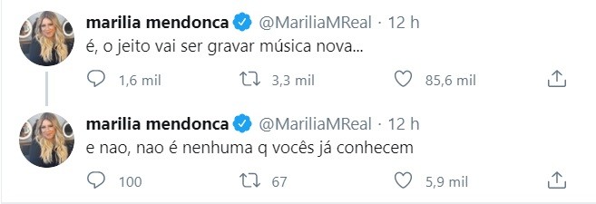Marília Mendonça (Foto: reprodução/twitter)