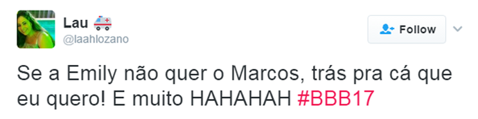 Tweet Marcos (Foto: Reprodução da Internet)