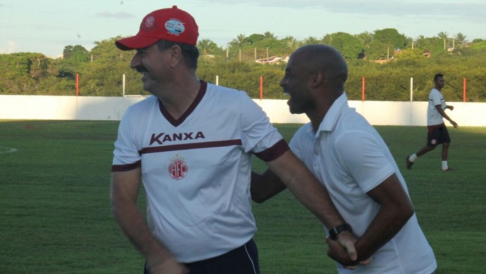 Leandro Campos técnico América-RN Cascata (Foto: Canindé Pereira/Divulgação)