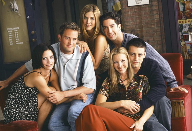 Friends: Courteney Cox, Matthew Perry, Jennifer Aniston, David Schwimmer, Lisa Kudrow e Matt LeBlanc (Foto: Reprodução)