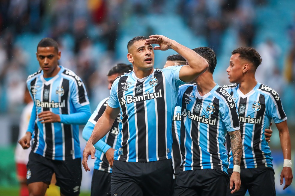 Diego Souza é um dos artilheiros da Série B — Foto: Lucas Uebel/Grêmio
