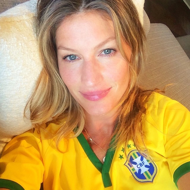 Gisele pronta para torcer pelo Brasil (Foto: Instagram)
