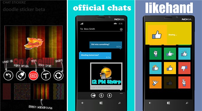 Chat Stickerz ? um aplicativo para Windows Phone que cria adesivos personalizados (Foto: Divulga??o/Windows Phone Store)