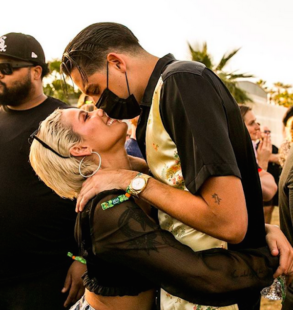 A cantora Halsey com o namorado, o rapper G-Eazy (Foto: Instagram)