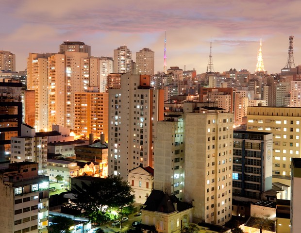 View to quarters of Liberdade and Bela Vista. (Foto: Getty Images)