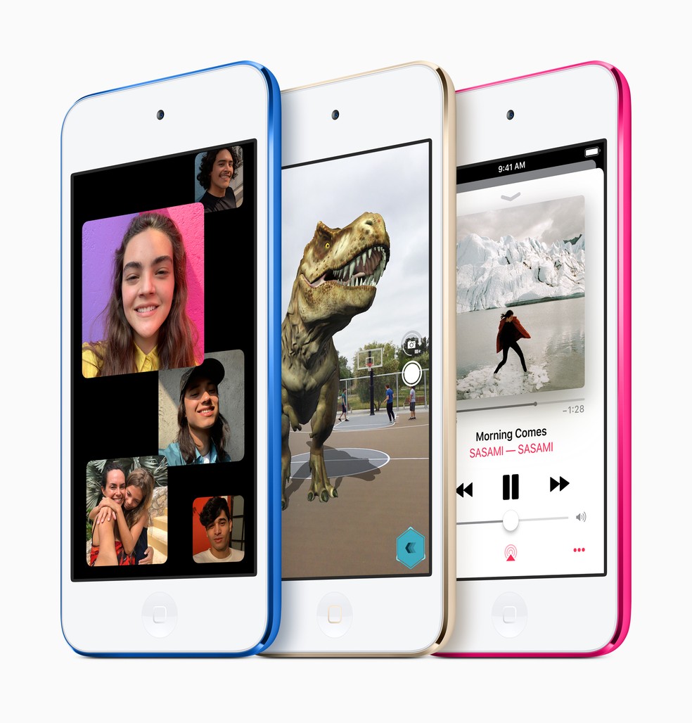 Versão mais recente do iPod touch foi lançada em 2019 — Foto: Apple