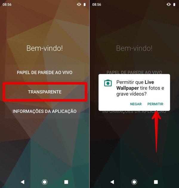 Como Deixar A Tela Do Celular Android Transparente Com O Live Wallpaper Papel De Parede Techtudo To connect with papel de parede/celular, join facebook today. como deixar a tela do celular android
