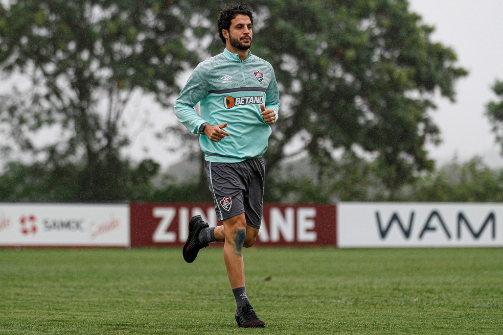 Recuperando-se de les�o, Hudson volta a correr no Fluminense � Foto: LUCAS MER�ON / FLUMINENSE F.C.