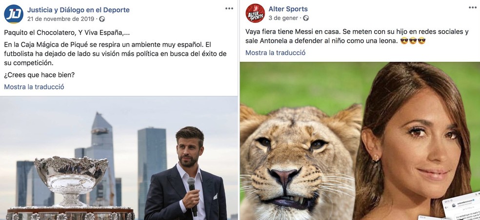 Postagens atacando jogadores teria sido feita por empresa contratada pelo Barcelona — Foto: Reprodução