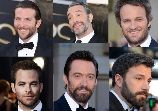Atores adeptos do estilo homem barbado (Foto: Getty Images)