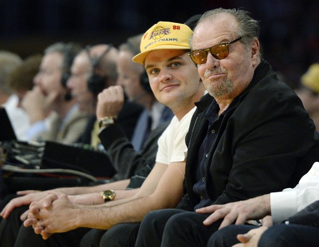 Jack Nicholson e o filho caçula, Ray Nicholson (Foto: Kevork Djansezian/Getty Images)