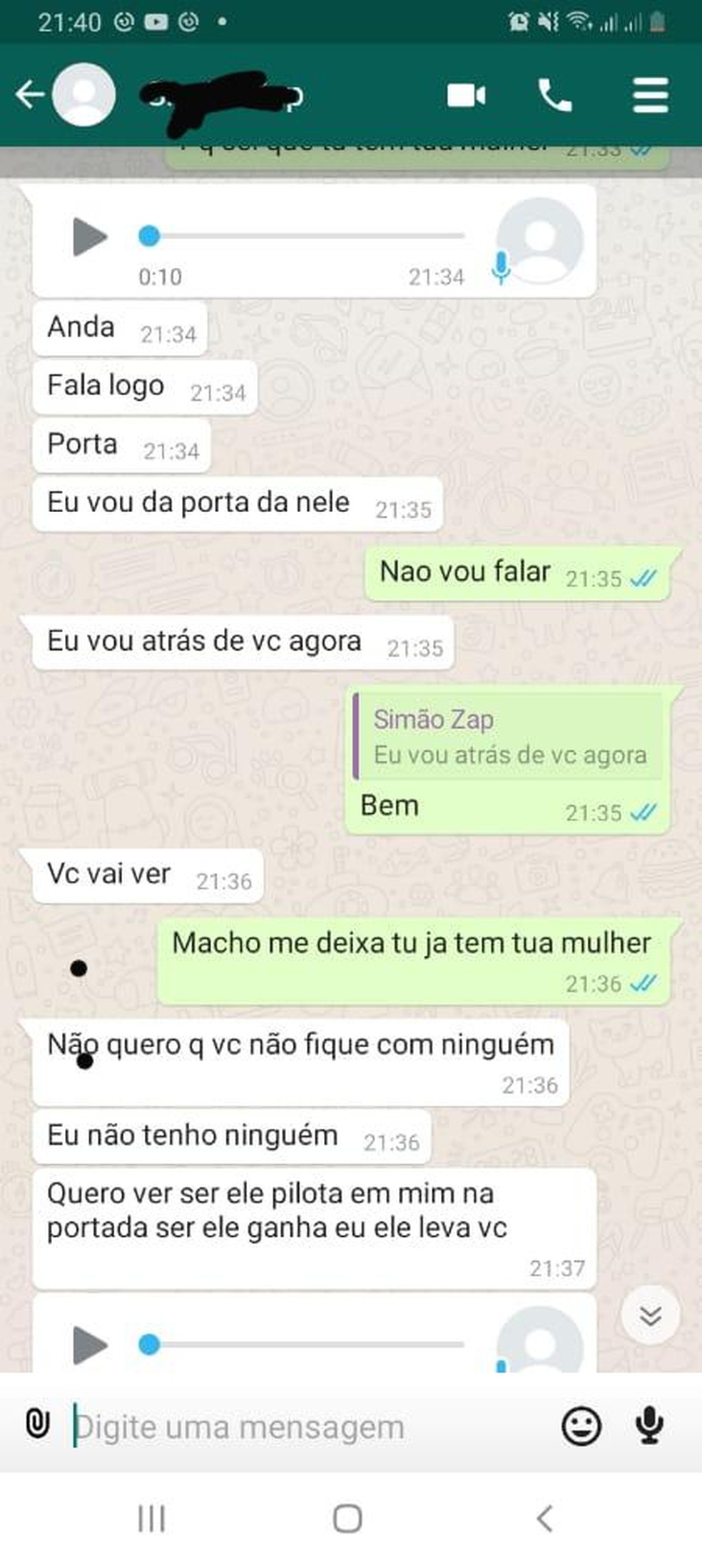 De 111 casos registrados, 110 foram de perseguição de homens contra mulheres — Foto: Reprodução