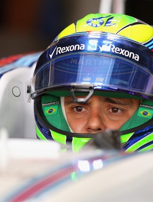 Felipe Massa no cockpit da Williams durante treinos livres em Monza