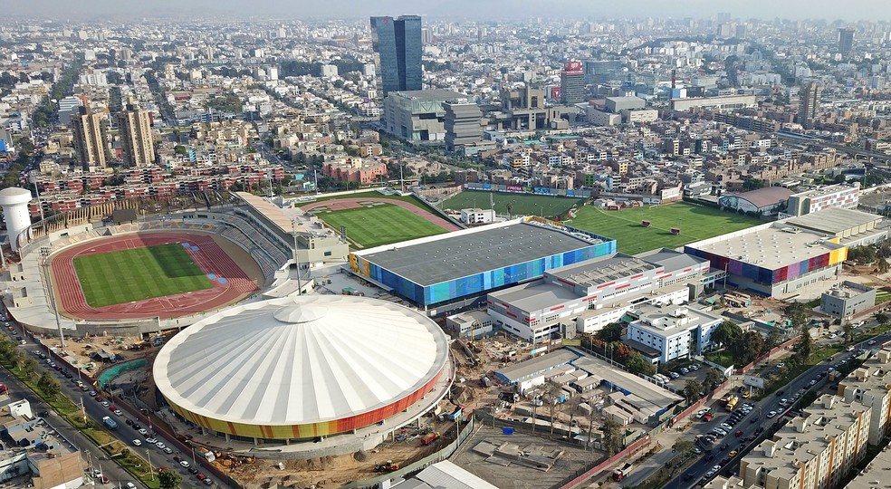 Vila Deportiva Videna o maior centro de competiÃ§Ãµes dos Jogos Pan-Americanos â€” Foto: DivulgaÃ§Ã£o
