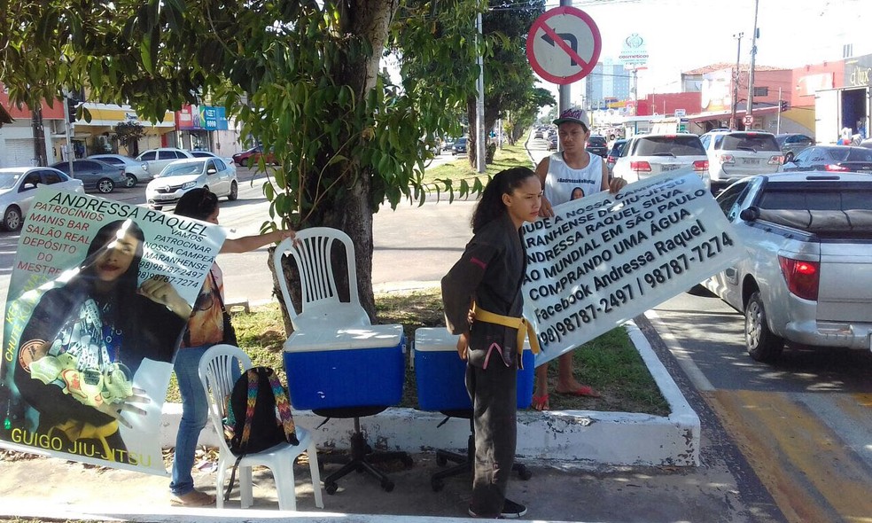 Andressa Raquel vendeu água na Cohama, em São Luís (Foto: Divulgação)