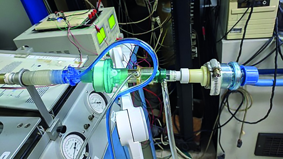 Protótipo de ventilador mecânico desenvolvido na UFRJ — Foto: Divulgação