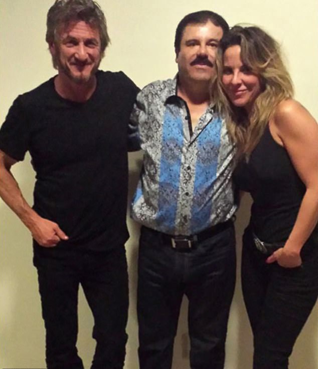 Sean Penn, El Chapo e Kate del Castillo (Foto: divulgação)