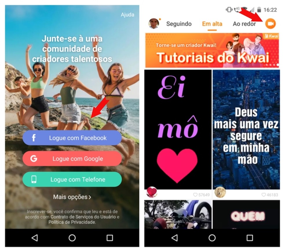 >Kwai Como Usar A Rede Social Para Fazer Videos De Whatsapp Status Audio E Video Techtudo