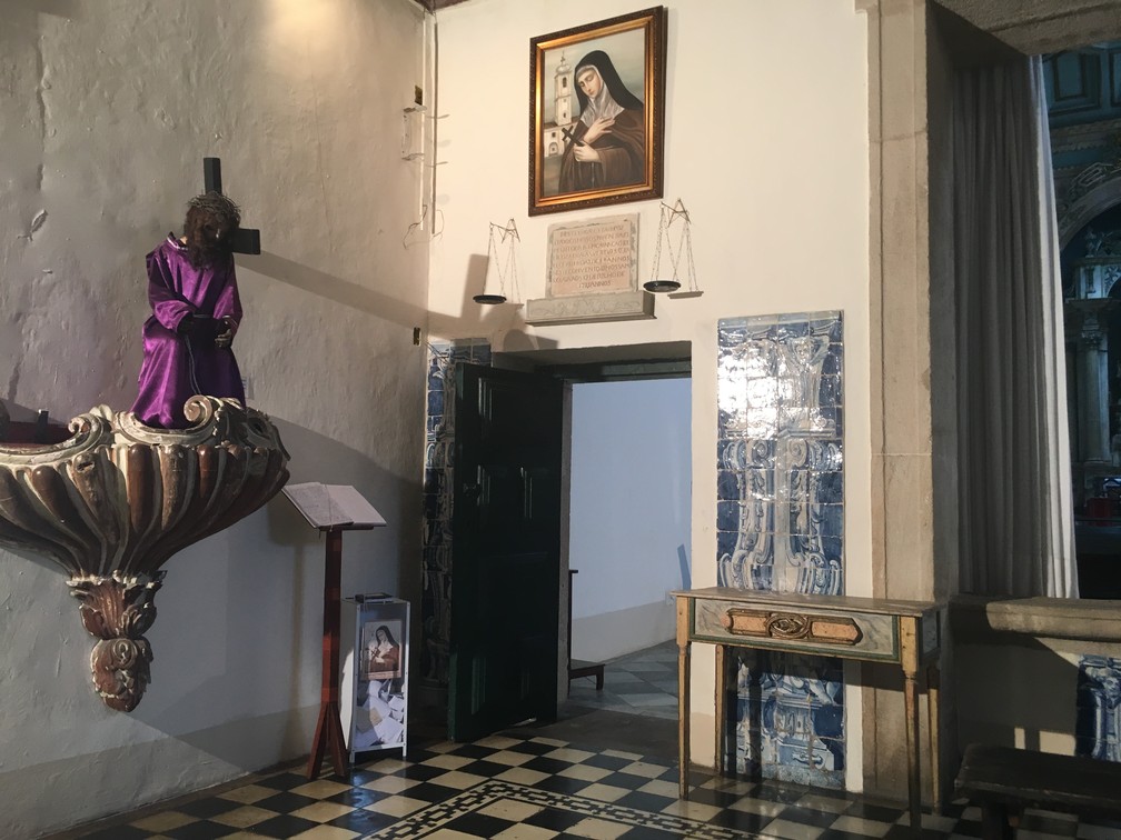 Local da Igreja de Santa Clara do Desterro aonde fica a imagem de Madre VictÃ³ria da EncarnaÃ§Ã£o, em Salvador â Foto: Maiana Belo/G1 