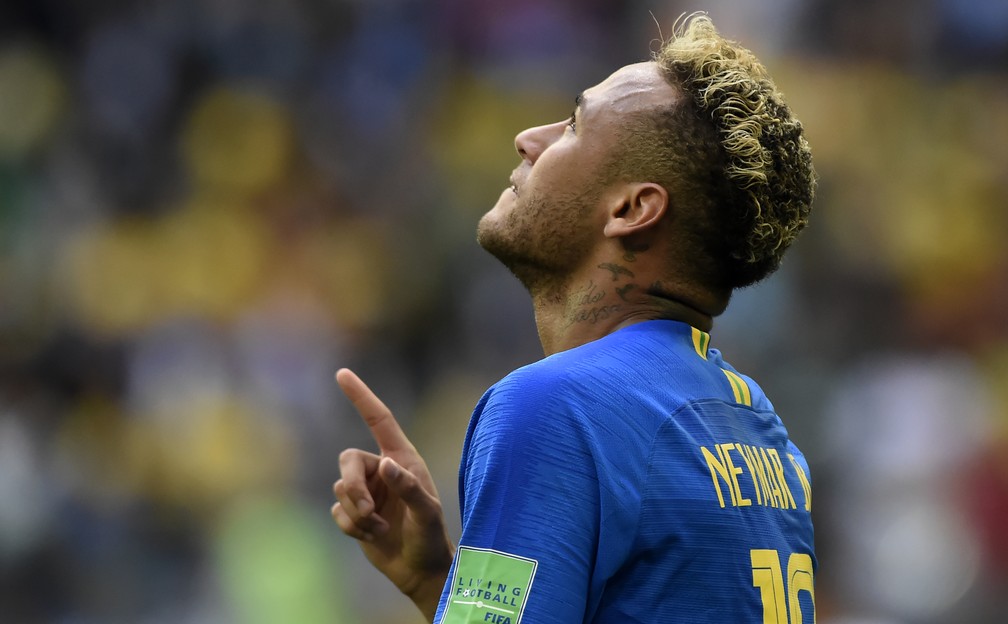 Neymar no duelo contra a Costa Rica (Foto: André Durão)