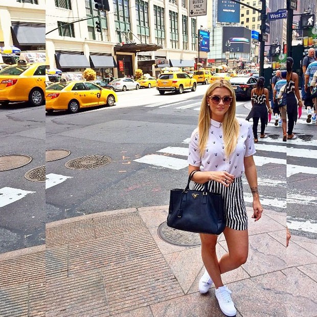 ALINE ESTÁ PASSANDO UNS DIAS EM NOVA YORK (Foto: Reprodução/Instagram)