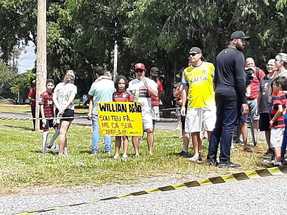 Torcida do Flamengo em Brasília — Foto: Felipe Schmidt