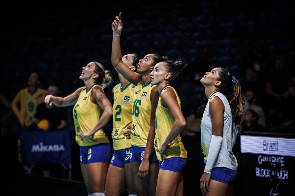 Seleção brasileira busca a segunda vitória no Mundial — Foto: Divulgação/FIVB
