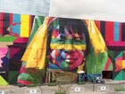 Mural de 3 mil metros no Rio chama atenção e vira point; veja vídeo 
